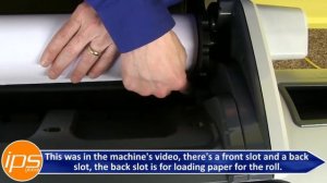 HP T795 Plotter - Loading the Paper Roll