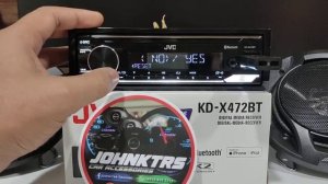 JVC KD-X472BT SINGLE DIN BLUETOOTH PLAYER PRO EQUALIZER