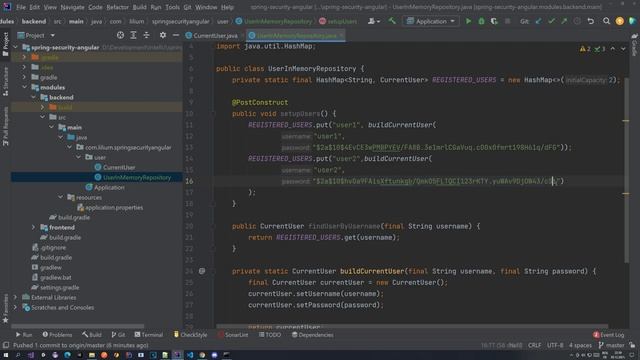User Details Service Implementation - Spring Security With Angular - Part 2 смотреть онлайн