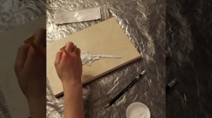 Создание крокодила из текстурной пасты для картины из эпоксидной смолы