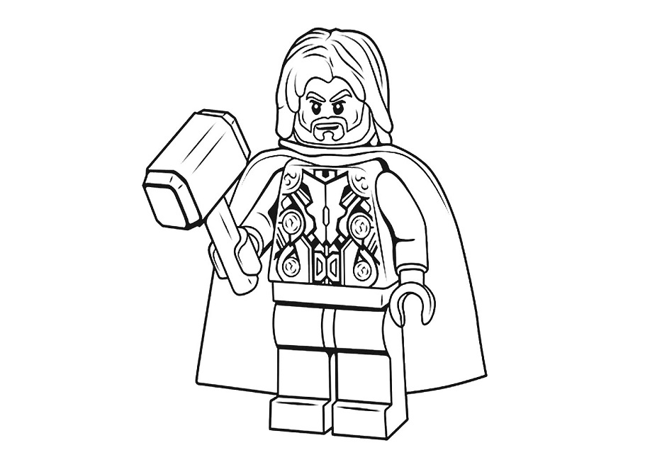 Draw a Lego Thor #1