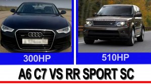 Audi A6(C7) 300hp vs Range Rover SC 510hp