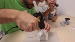 СТРОИМ ДОМИК ИЗ ВАТНЫХ ПАЛОЧЕК | Building a house of cotton sticks