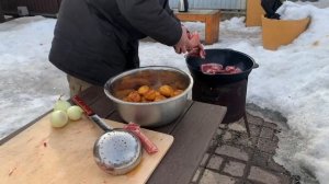 Вкуснее Любого Шашлыка. Баранина с Картошкой в Казане. Казан Кебаб. Узбекская кухня.