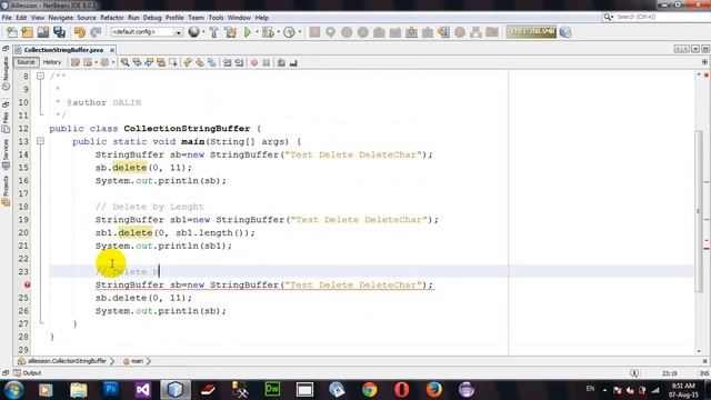How to Delete Replace StringBuffer in Java Netbeans смотреть онлайн