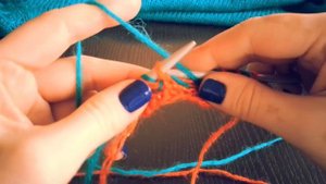 Двухцветная английская резинка. Мастер-класс. Школа вязания Светланы Коломиец.