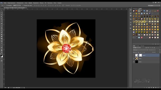 4. Урок. Кисть - Цветок (Результат шикарный) - Lesson. Brush - Flower (the Result is gorgeous) смотреть онлайн