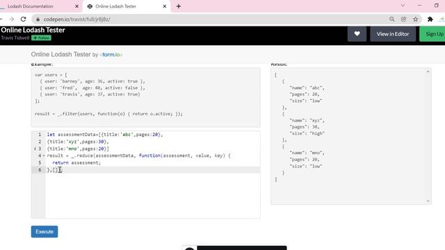 Lodash Tutorial in Hindi #15 | _.reduce смотреть онлайн