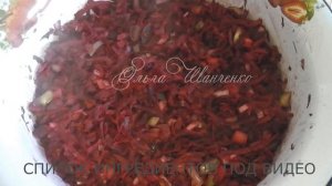 Салат из свёклы с зелёными помидорами на зиму