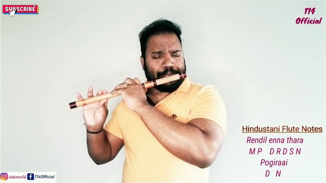 En Kadhale EnKadhale Song Pallavi from Duet | Na Nicheli Na Necheli | Flute Notes | T14Official | смотреть онлайн