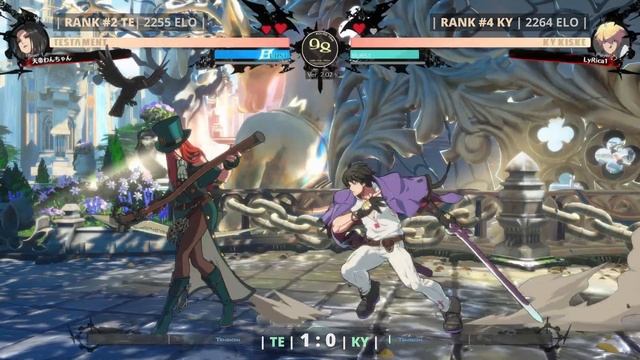 GGST ▰ Gekiuma dog (#2 Ranked Testament) vs LyRica1 (#4 Ranked Ky). Guilty Gear Strive