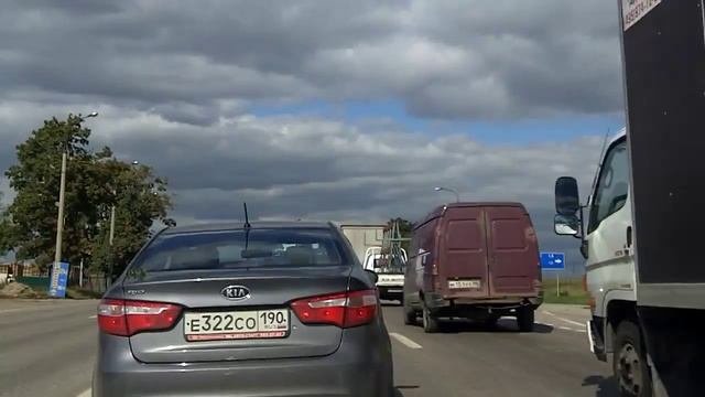 городской округ Домодедово (деревня Ляхово) - Москва (Текстильщики) 31/08/2012 (timelapse 4x)