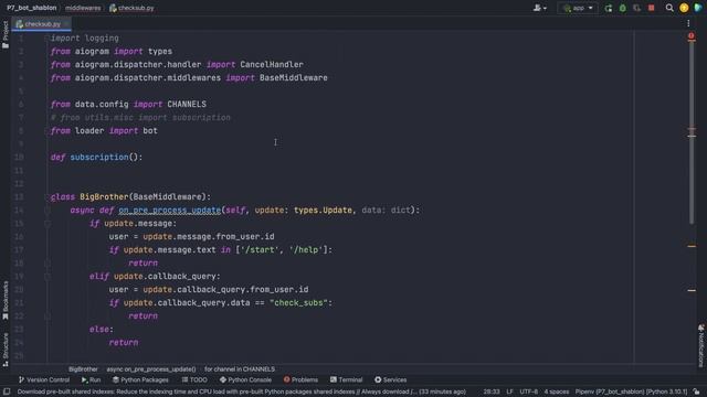P7-22 Telegram bot (11.02.2023) смотреть онлайн