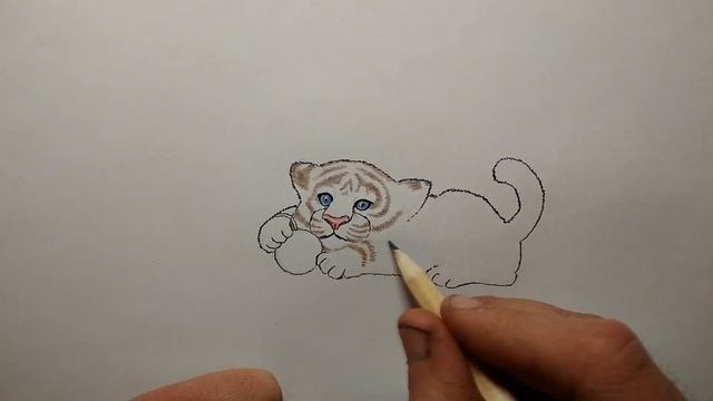 Рисуем символ 2022 года Тигренка смотреть онлайн