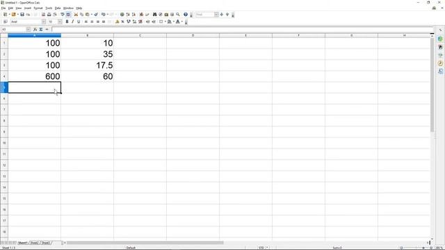 How To Calculate Percentages Using Open Office Calc Spreadsheet