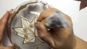 Мастер-класс в технике точечной росписи. Кленовый лист.