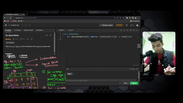 Mastering the Spiral Matrix ?: Explained with Python | Coding Tutorial