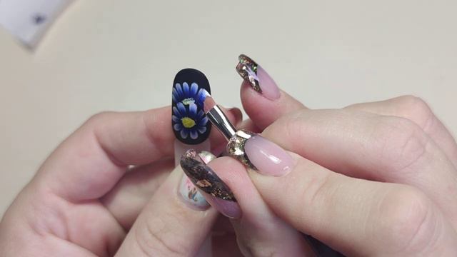 Китайская роспись😍Хрустальные цветы😍Дизайн ногтей 😍#китайскаяроспись#ногти#цветы#обзор#рисовашки