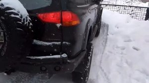Pajero Sport 2: включена только блокировка межосевого дифференциала