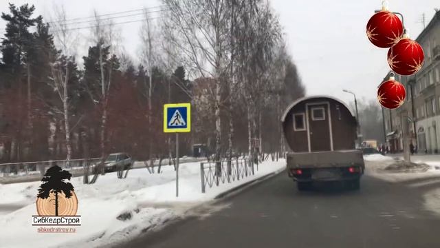 Овальная баня-бочка из кедра l Установка l Овало-бочка