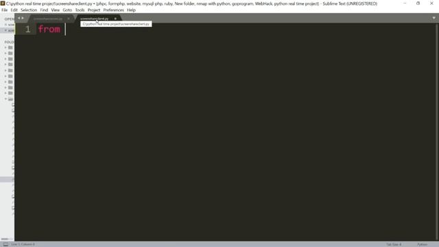 screen sharing software using python | tamil