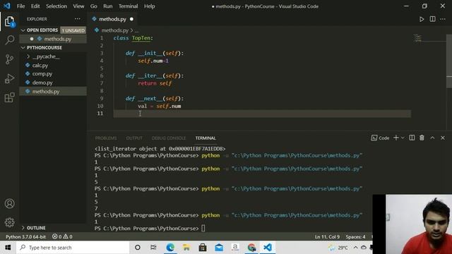 59 Iterator in Python Hindi