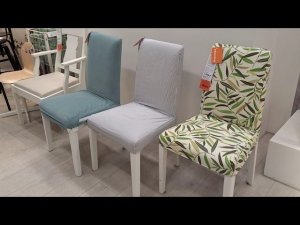 ИКЕА,столы и стулья.Новые чехлы.