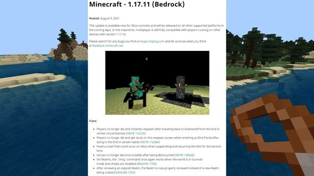 Minecraft Bedrock Update ✅1.17.11 ✅ HORSES + RESPAWN FIX ⚒️ XBOX,MCPE,PS4,WINDOWS,SWITCH смотреть онлайн