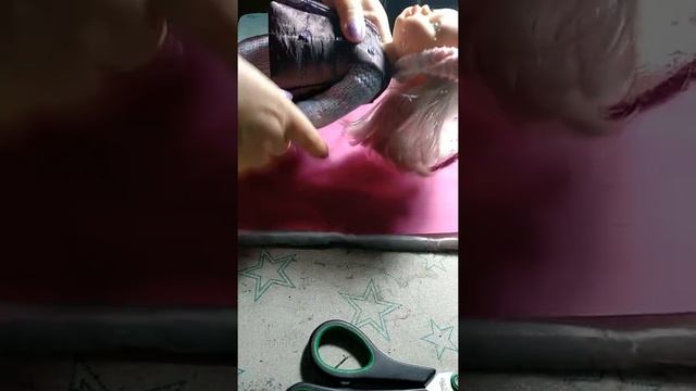 Куртка для куклы Паола Рейна.1. Простёгивание деталей. Крой.