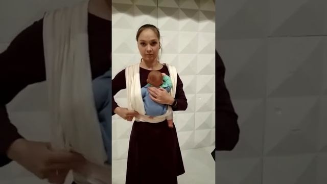 Как завязывать трикотажный слинг шарф