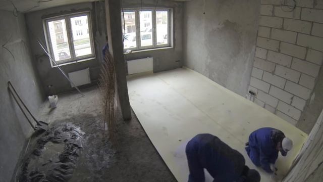 Правильная укладка стяжки (плавающий пол)