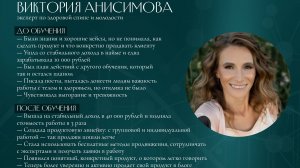 Отзыв Виктория Анисимова. Эксперт по здоровой спине и молодости.