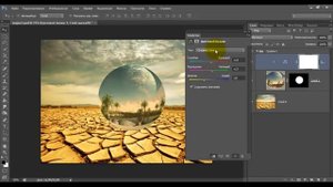 Эффект фото в шаре в Фотошоп. Как сделать сферу в Фотошопе/ Интересный эффект
