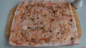 Рулет из сала