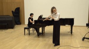 И.С. Бах Соната 1 (си минор) для флейты и фортепиано, Морозова Арина - флейта