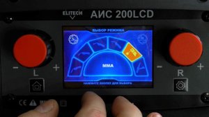 МУЛЬТИСИСТЕМНЫЙ СВАРОЧНЫЙ ПОЛУАВТОМАТ MIG TIG MMA  Elitech 200LCD