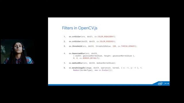 Александра Журавлева | OpenCV в браузере: WebCamera приложение смотреть онлайн