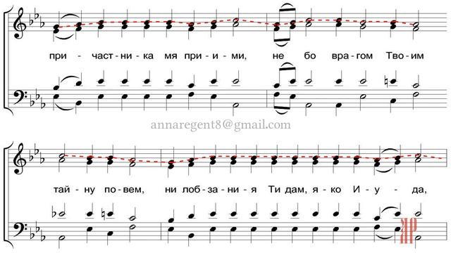 ВЕЧЕРИ ТВОЕЯ, Обиход - Сопрановая партия смотреть онлайн