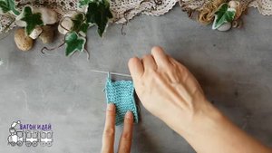 Как связать бантик для волос спицами. Заколка или резинка. Бантик-бабочка