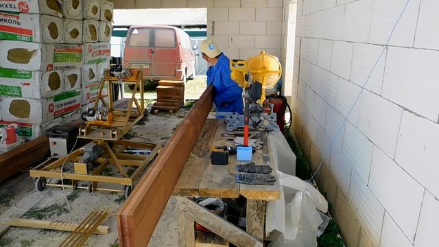 Балка перекрытия. Деревянная с преднатяжением. My ceiling beam. Wooden with pre-tension. смотреть онлайн
