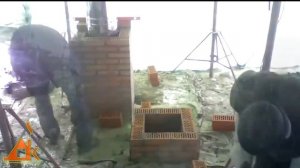 кладка кирпичного дымохода