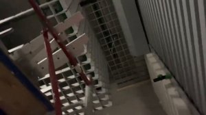 ТРЦ Щелковский. Монтаж подвесного потолка Грильято. Ячейка 100х100