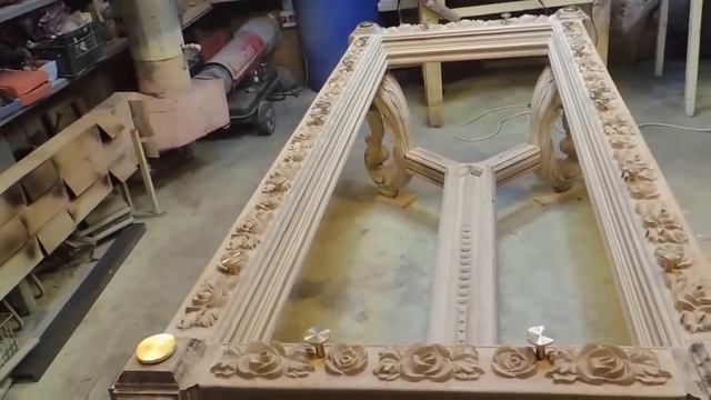 СТОЛ ОБЕДЕННЫЙ РЕЗНОЙ ИЗ МАССИВА ДУБА (АФТОРСКАЯ МЕБЕЛЬ). Мебель на заказ