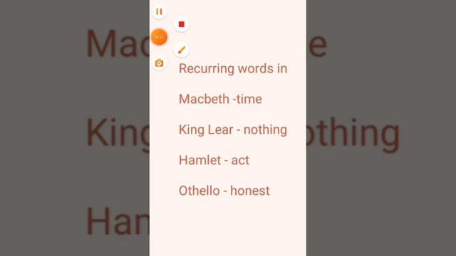 key recurring words in Shakespeare's plays #hamlet #macbeth #kinglear #othello #examplarch