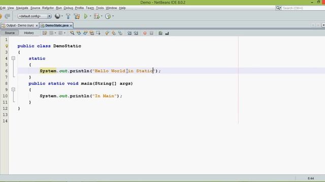 7.16 How to use Static Block in Java Tutorial смотреть онлайн
