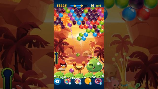 Angry Birds POP Bubble Shooter - Level 55. Gameplay Android walkthrough смотреть онлайн