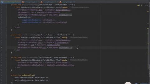 Custom Popup Dialog Kotlin Android Studio with View Binding