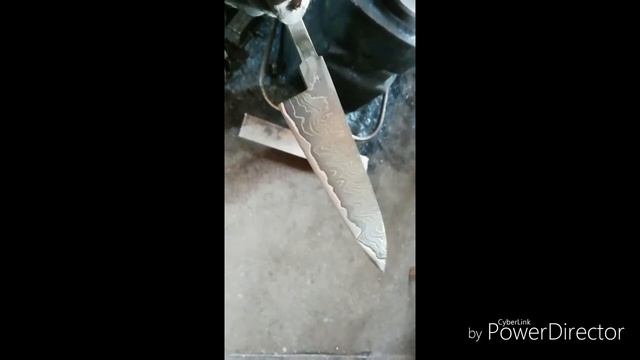 Клинок кухонный Сан маи дамаск-медь-р6м5-... смотреть онлайн