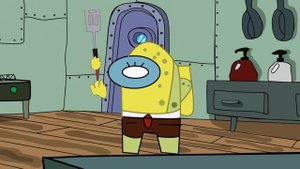 SpongeBob Removing A Splinter In Among Us