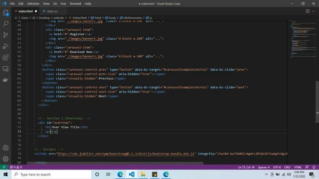 Create your own website using HTML and Bootstrap | Free Source Code